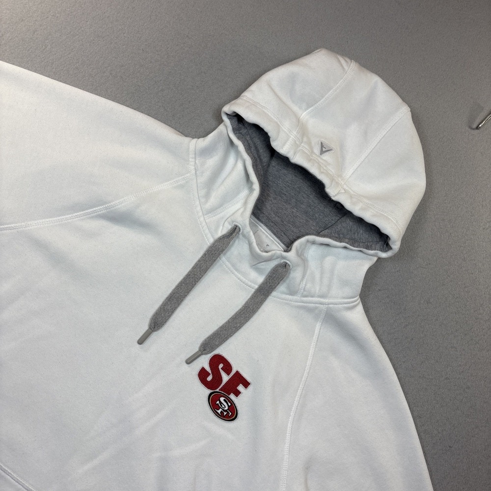 Antigua NFL Team 49ers Action‎ Pullover Hoodie Men's Small White